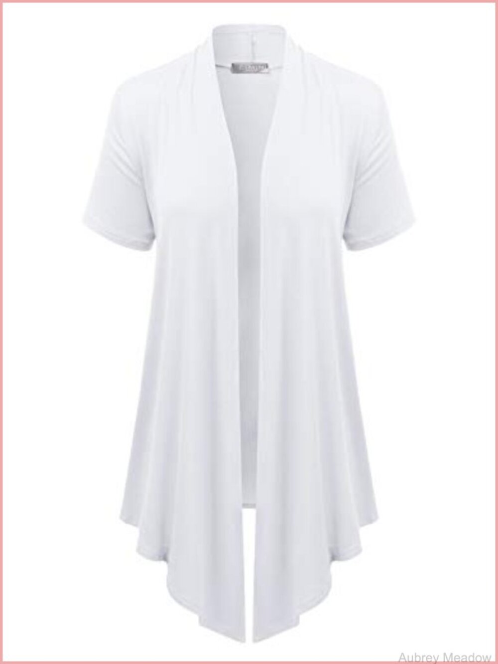 Womens Lightweight Rayon Blend Open Front Short Sleeve Cardigan